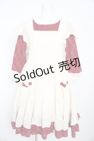 画像: Favorite / 明日のナージャ×Favoriteコラボレーション　アップルフィールドワンピース M 赤×生成り Y-26-02-13-125-LO-OP-SZ-ZY