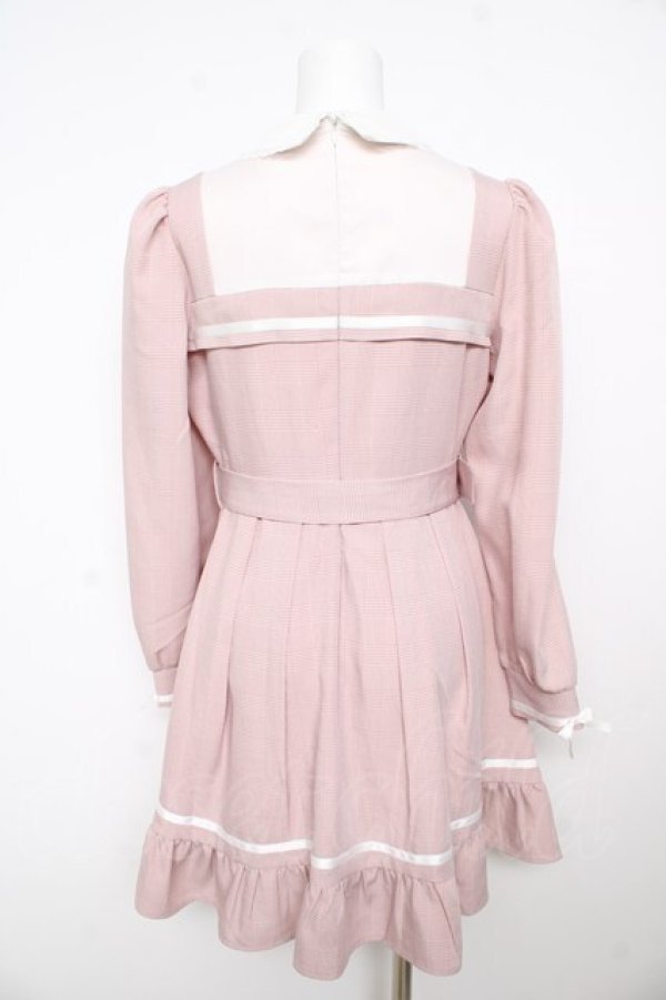 画像2: DearMyLove / 探偵ネクタイワンピース M ピンク Y-26-02-13-129-EL-OP-SZ-ZY (2)