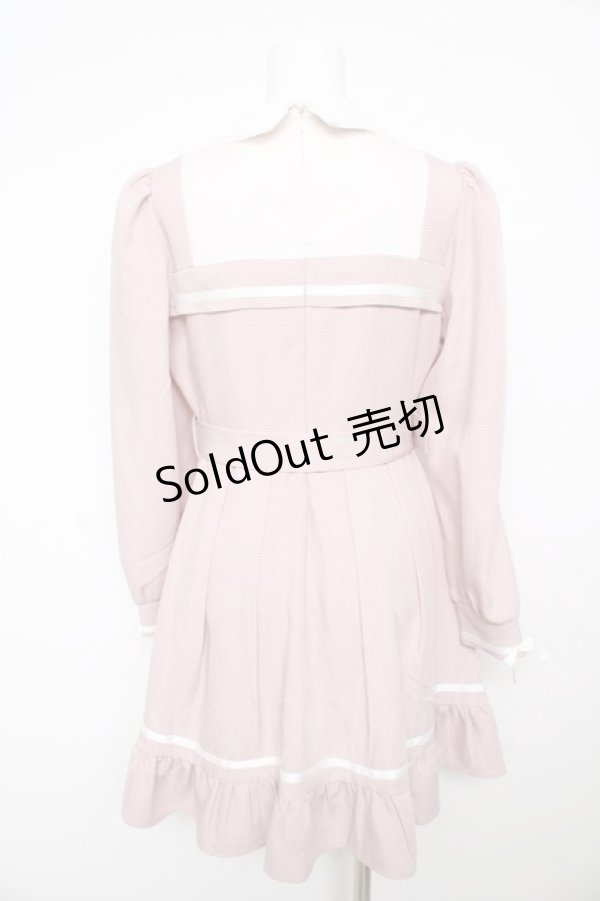 画像2: DearMyLove / 探偵ネクタイワンピース M ピンク Y-26-02-13-129-EL-OP-SZ-ZY (2)