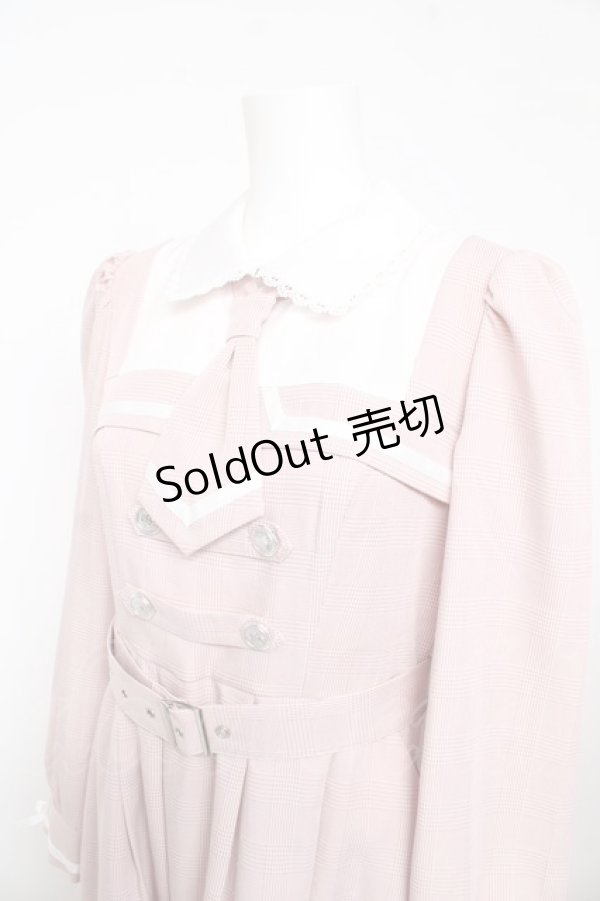 画像3: DearMyLove / 探偵ネクタイワンピース M ピンク Y-26-02-13-129-EL-OP-SZ-ZY (3)