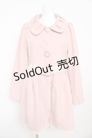 画像: Ank Rouge / レースベルトスプリングコート M ピンク Y-26-02-13-130-CA-CO-SZ-ZY