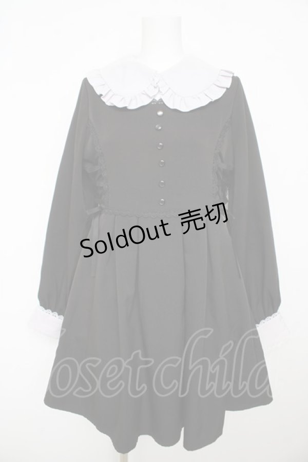 画像1: DearMyLove / サイドレースアップリボンワンピース L 黒 Y-26-02-13-132-EL-OP-SZ-ZY (1)