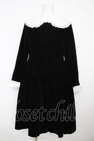 画像: To Alice / 別珍ワンピース M 黒 Y-26-02-13-133-LO-OP-SZ-ZY