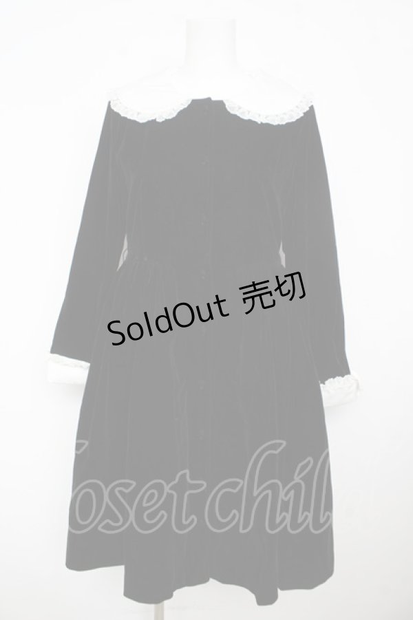 画像1: To Alice / 別珍ワンピース M 黒 Y-26-02-13-133-LO-OP-SZ-ZY (1)