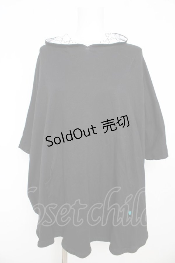 画像1: MINT NeKO / ポールのポンチョパーカー  ブラック Y-26-02-13-134-HN-TO-SZ-ZY (1)