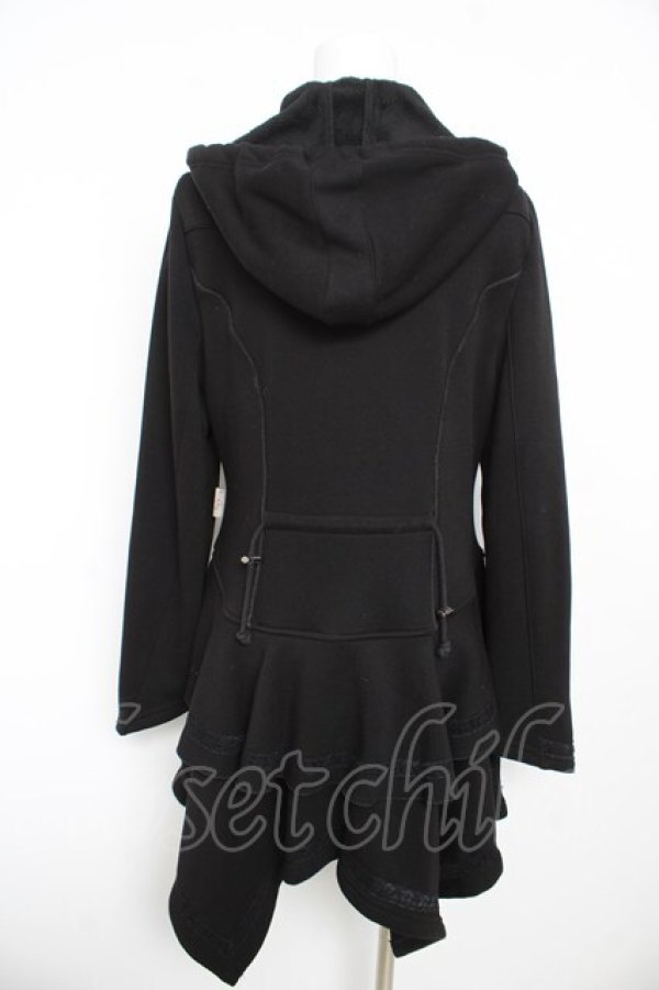 画像2: Rozen Kavalier / 鍵チャーム裏起毛フリルパーカー  黒 Y-26-02-13-137-OO-OP-SZ-ZY (2)