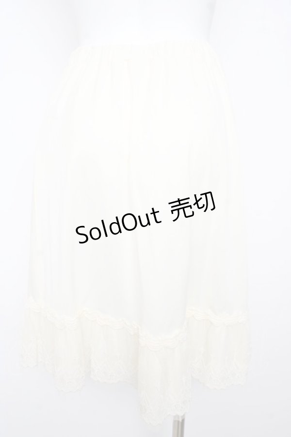 画像2: axes femme / 裾レースペチコート M 生成り Y-26-02-13-139-AX-SK-SZ-ZY (2)