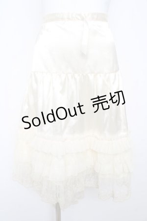 画像: BABY, THE STARS SHINE BRIGHT / ラメレースフリルペチコート  ゴールド Y-26-02-13-140-BA-SK-SZ-ZY