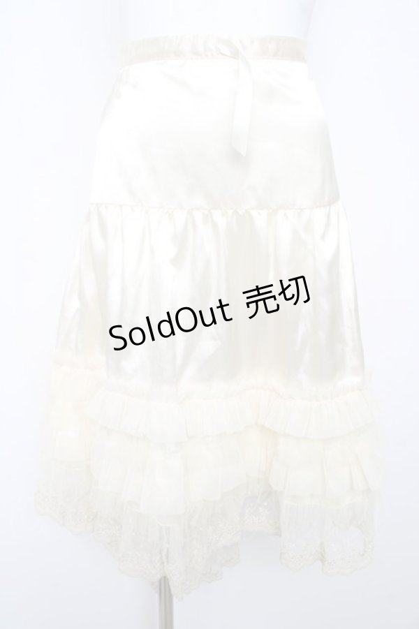 画像1: BABY, THE STARS SHINE BRIGHT / ラメレースフリルペチコート  ゴールド Y-26-02-13-140-BA-SK-SZ-ZY (1)