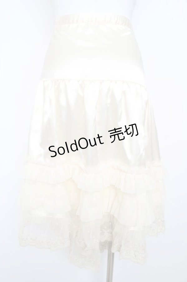 画像2: BABY, THE STARS SHINE BRIGHT / ラメレースフリルペチコート  ゴールド Y-26-02-13-140-BA-SK-SZ-ZY (2)