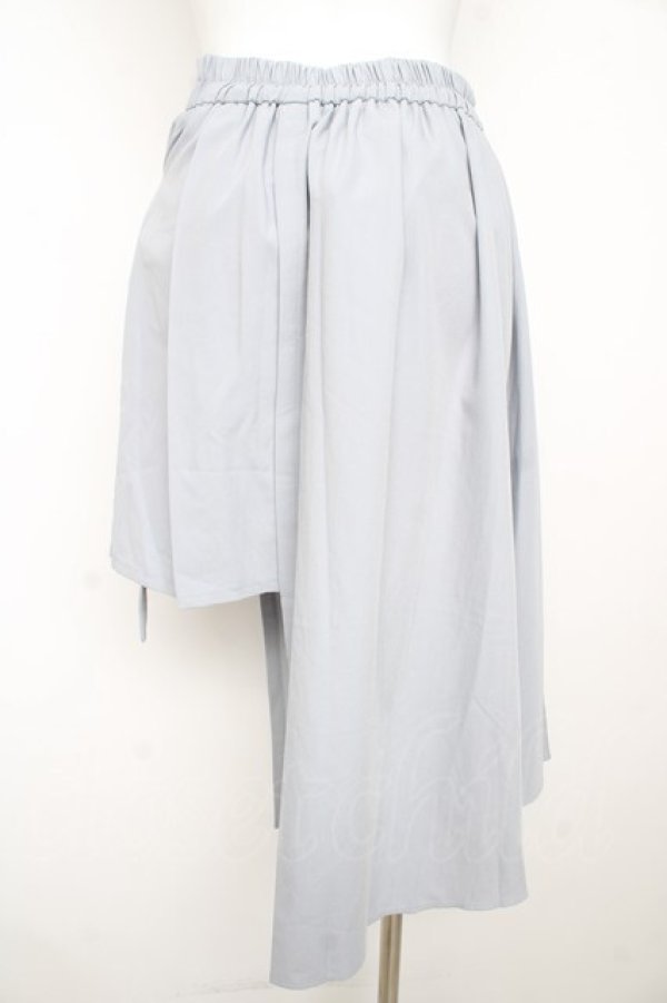 画像2: axes femme POETIQUE / ラップデザインプリーツスカート M グレー Y-26-02-13-141-AX-BL-SZ-ZY (2)