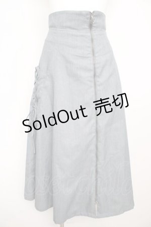 画像: axes femme / ウエストデザインジップスカート F ブルー Y-26-02-13-142-AX-SK-SZ-ZY