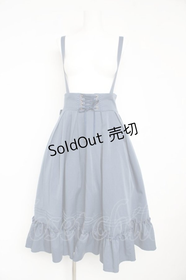 画像1: Amavel / Classical Doll サスペンダーミドルスカート F ブルー Y-26-02-13-144-CA-SK-SZ-ZI (1)
