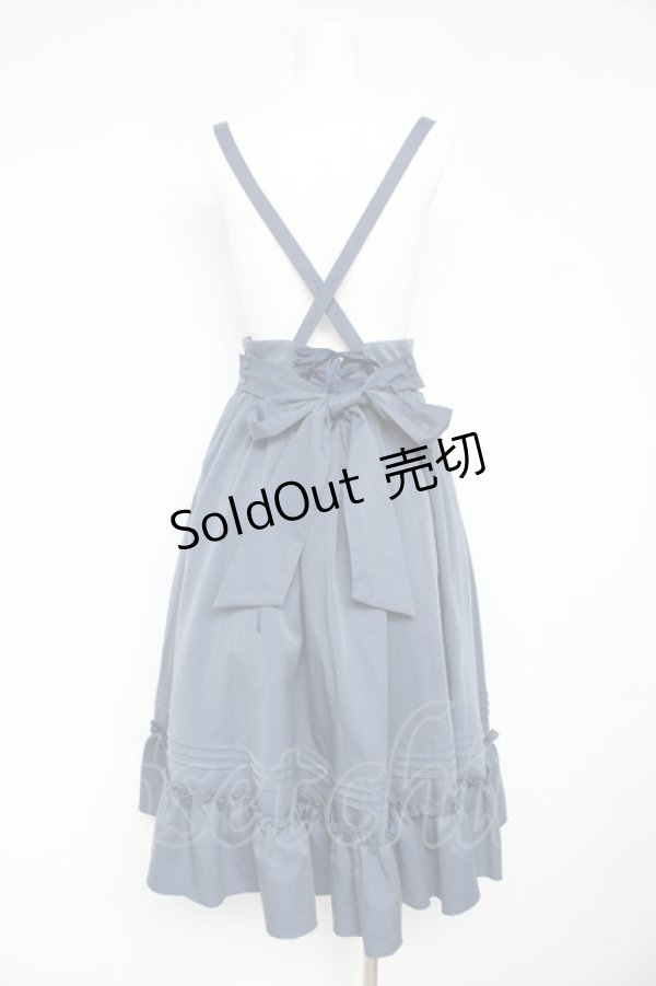 画像2: Amavel / Classical Doll サスペンダーミドルスカート F ブルー Y-26-02-13-144-CA-SK-SZ-ZI (2)