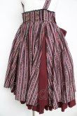 画像3: metamorphose / Royal stripe スカート  エンジ Y-26-02-13-145-ME-SK-SZ-ZY (3)