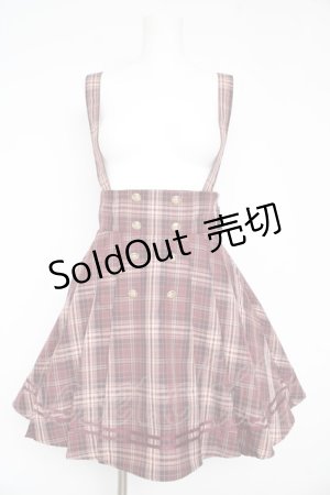 画像: Amavel / Nostalgic　Checkサイドプリーツマリンスカパン F ワイン Y-26-02-13-146-CA-SK-SZ-ZI