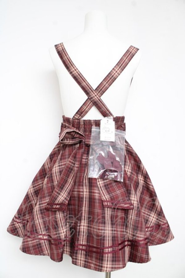 画像2: Amavel / Nostalgic　Checkサイドプリーツマリンスカパン F ワイン Y-26-02-13-146-CA-SK-SZ-ZY (2)