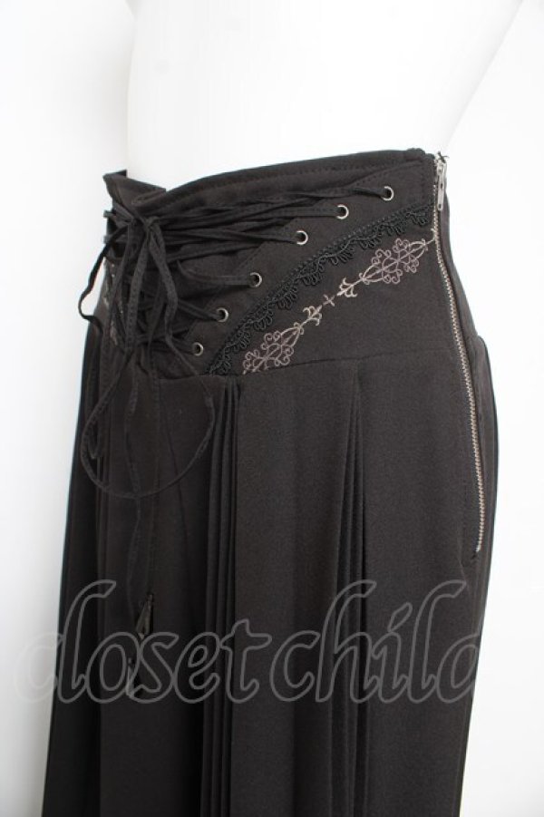 画像3: Rozen Kavalier / プリーツ袴ワイドパンツ  黒 Y-26-02-13-148-OO-PA-SZ-ZY (3)