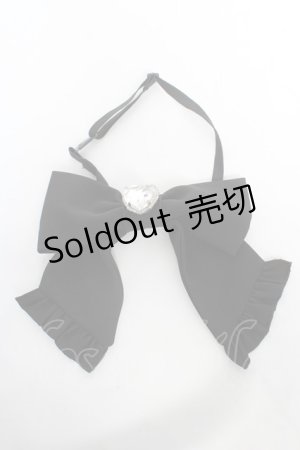 画像: DearMyLove / キラキラビジューフリルリボン  黒 Y-26-02-13-019-EL-ZA-SZ-ZY