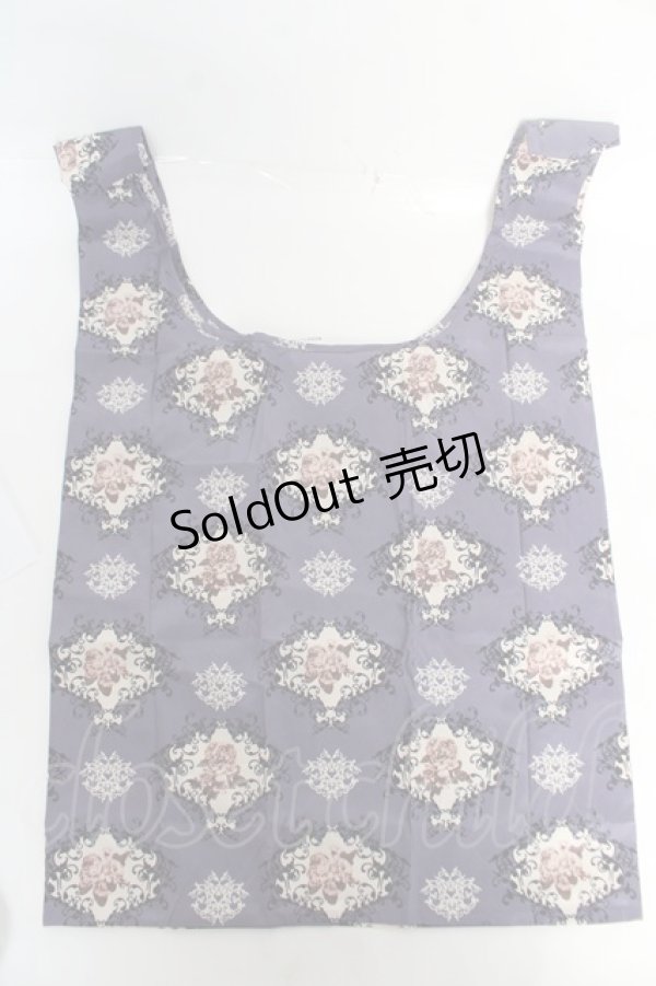 画像2: axes femme / アーカイブ薔薇柄エコバッグ  パープル Y-26-02-13-022-AX-BG-SZ-ZY (2)
