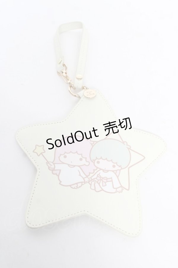 画像1: Maison de FLEUR / Little Twin Stars お星さまパスケース F イエロー Y-26-02-13-024-LO-ZA-SZ-ZY (1)