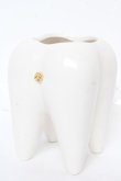 画像1: Q-pot. / TOOTH型　歯ブラシスタンド  ホワイト Y-26-02-13-025-QP-ZA-SZ-ZY (1)