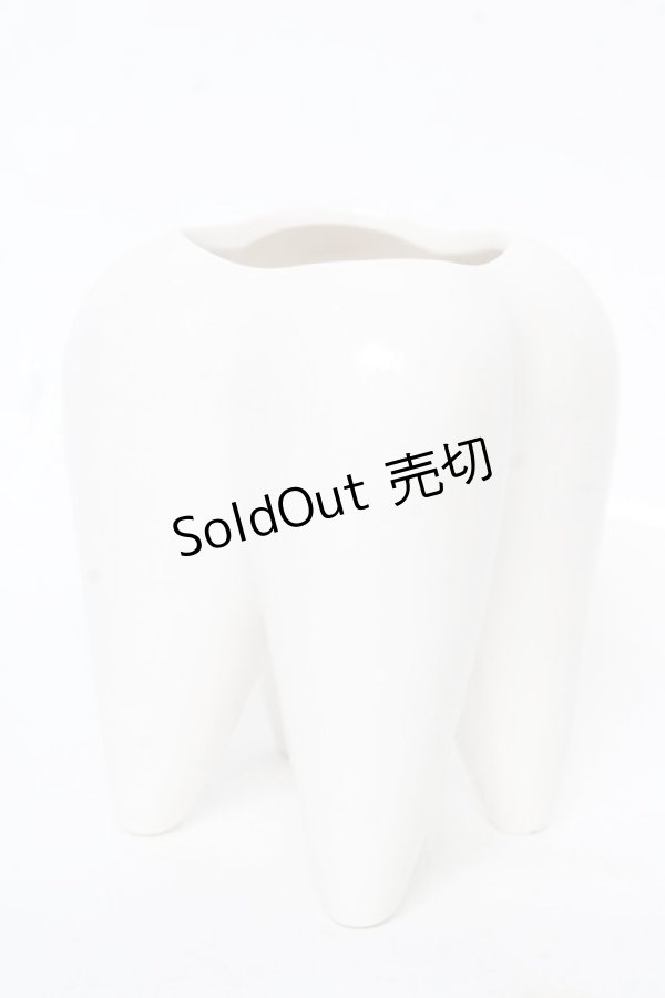 画像2: Q-pot. / TOOTH型　歯ブラシスタンド  ホワイト Y-26-02-13-025-QP-ZA-SZ-ZY (2)