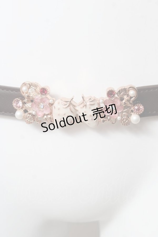 画像1: axes femme / スウィートベリー細ゴムベルト  ピンク Y-26-02-13-027-AX-ZA-SZ-ZY (1)