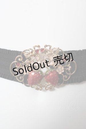 画像: axes femme / いちごモチーフゴムベルト  赤 Y-26-02-13-028-AX-ZA-SZ-ZY