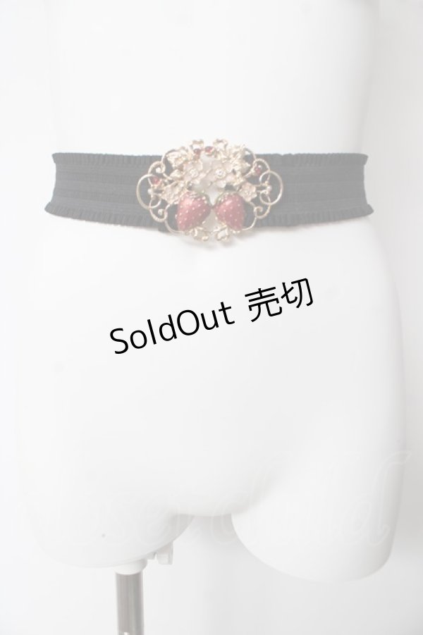 画像2: axes femme / いちごモチーフゴムベルト  赤 Y-26-02-13-028-AX-ZA-SZ-ZY (2)