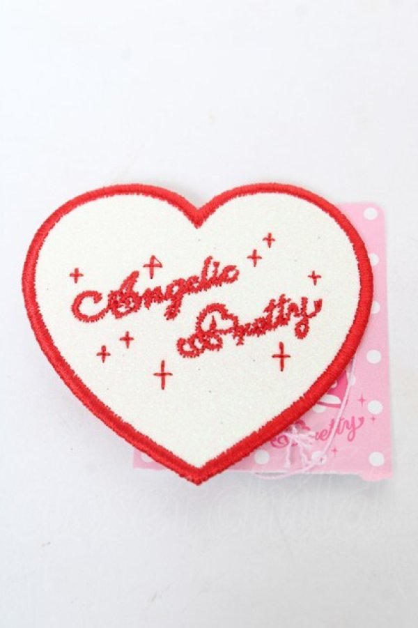 画像1: Angelic Pretty / Love Heart　gritter クリップ  ホワイト×レッド Y-26-02-13-030-AP-AC-SZ-ZY (1)