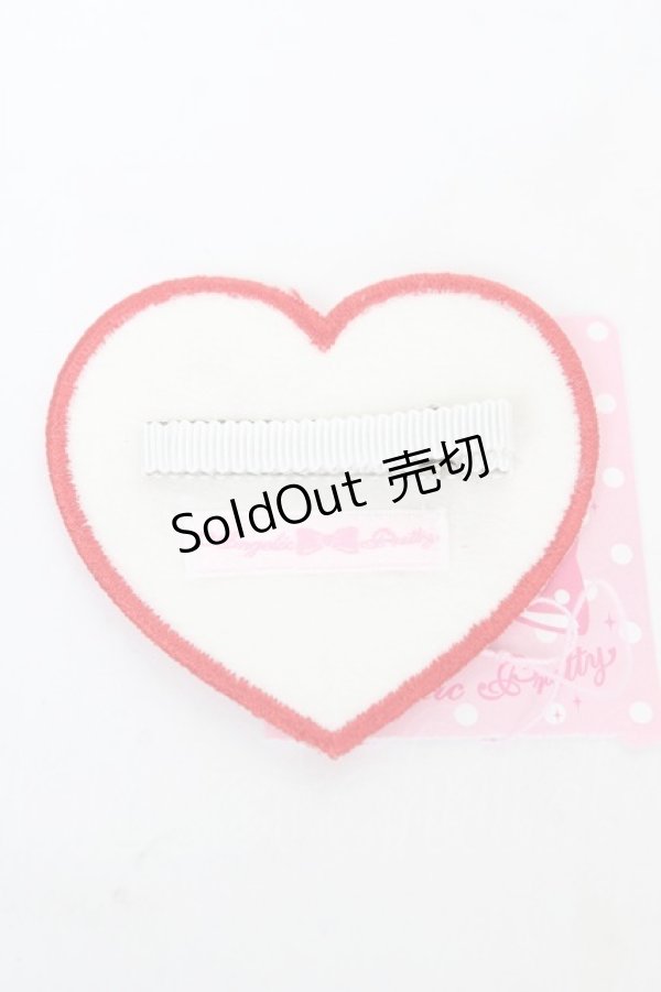 画像2: Angelic Pretty / Love Heart　gritter クリップ  ホワイト×レッド Y-26-02-13-030-AP-AC-SZ-ZY (2)