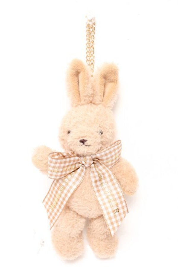 画像1: Maison de FLEUR / 阪急西宮ガーデンズ限定ラビットチャーム F ベージュ Y-26-02-13-042-LO-BG-SZ-ZY (1)