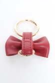 画像2: Maison de FLEUR / リボンキーリング F レッド Y-26-02-13-004-LO-ZA-SZ-ZY (2)