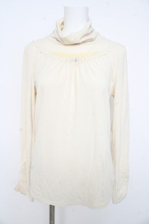 画像: axes femme / 袖モチーフ付きタートル L 生成り Y-26-02-15-001-AX-TO-IG-ZY