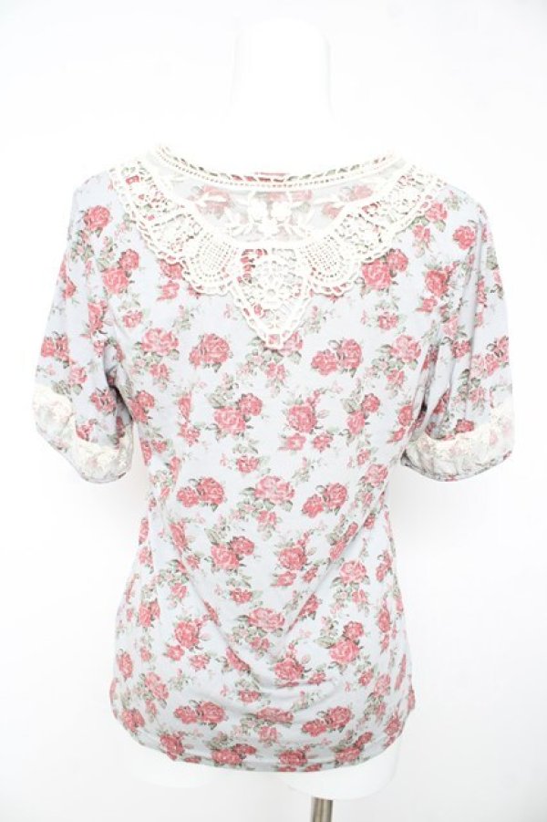 画像2: axes femme / 花柄インナープルオーバー M グレー Y-26-02-15-052-AX-TO-IG-ZY (2)