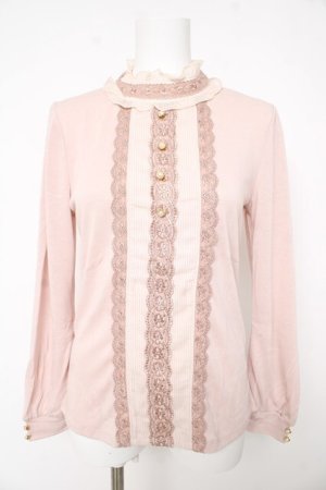 画像: axes femme / プチスタンドブラウス風インナー M ピンク Y-26-02-15-056-AX-TO-IG-ZY