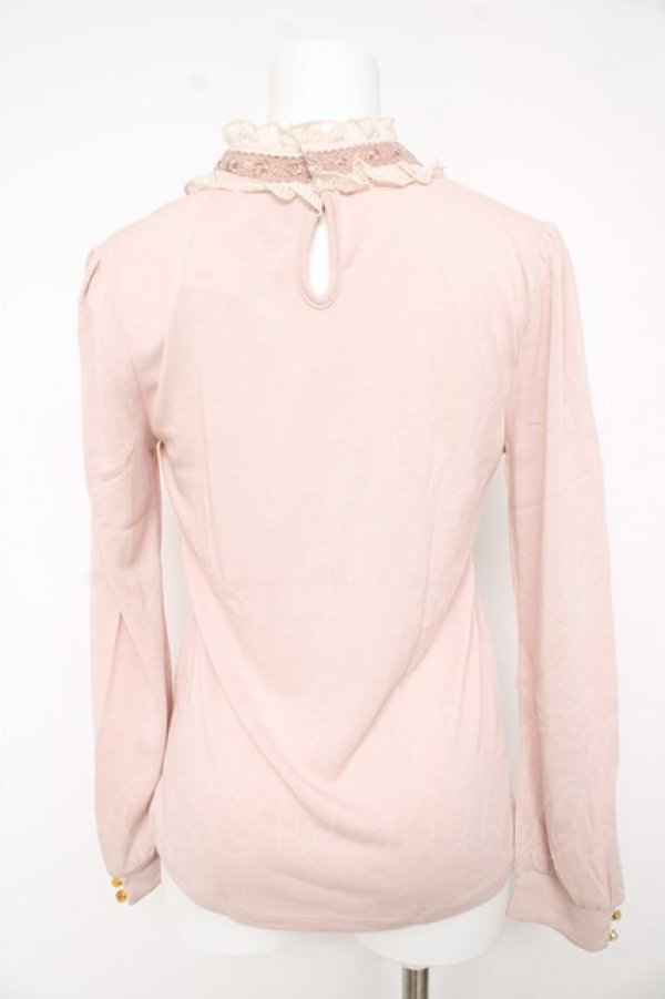 画像2: axes femme / プチスタンドブラウス風インナー M ピンク Y-26-02-15-056-AX-TO-IG-ZY (2)