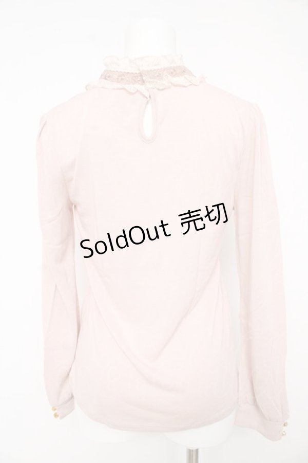 画像2: axes femme / プチスタンドブラウス風インナー M ピンク Y-26-02-15-056-AX-TO-IG-ZY (2)