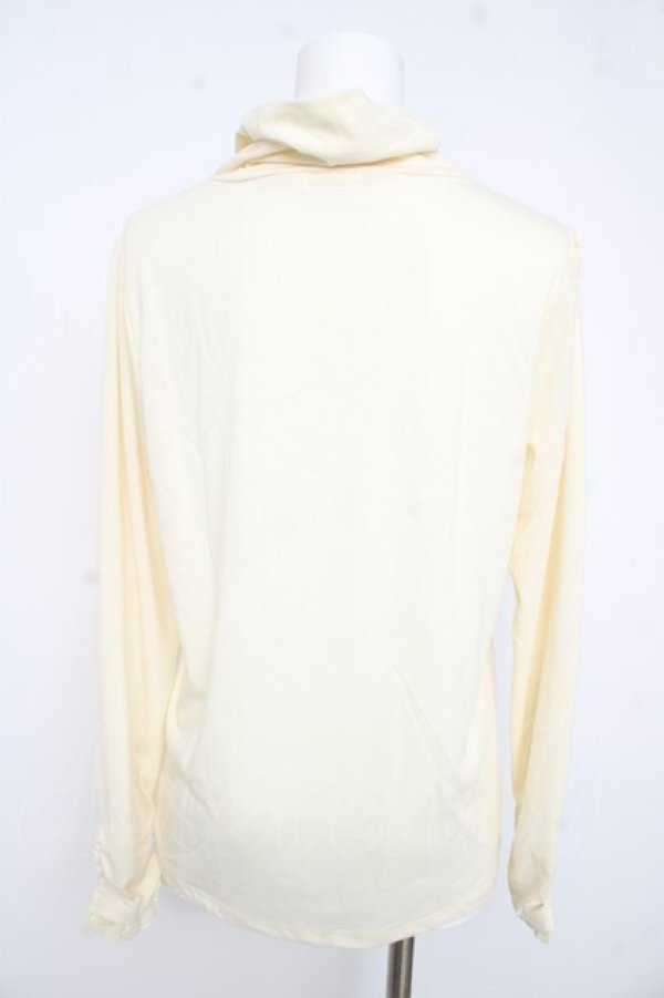 画像2: axes femme / ハシゴレース使いタートル Ｌ 生成り Y-26-02-15-006-AX-TO-IG-ZY (2)