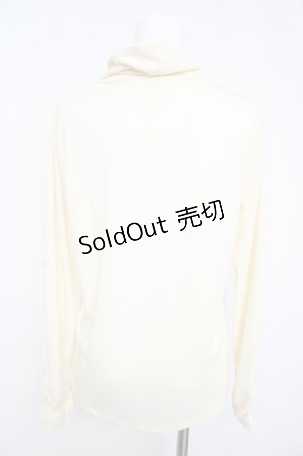 画像2: axes femme / ハシゴレース使いタートル Ｌ 生成り Y-26-02-15-006-AX-TO-IG-ZI (2)