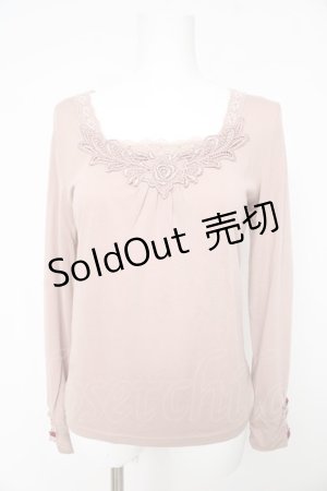 画像: axes femme / 袖先ガーデンインナー M ピンク Y-26-02-15-060-AX-TO-IG-ZY