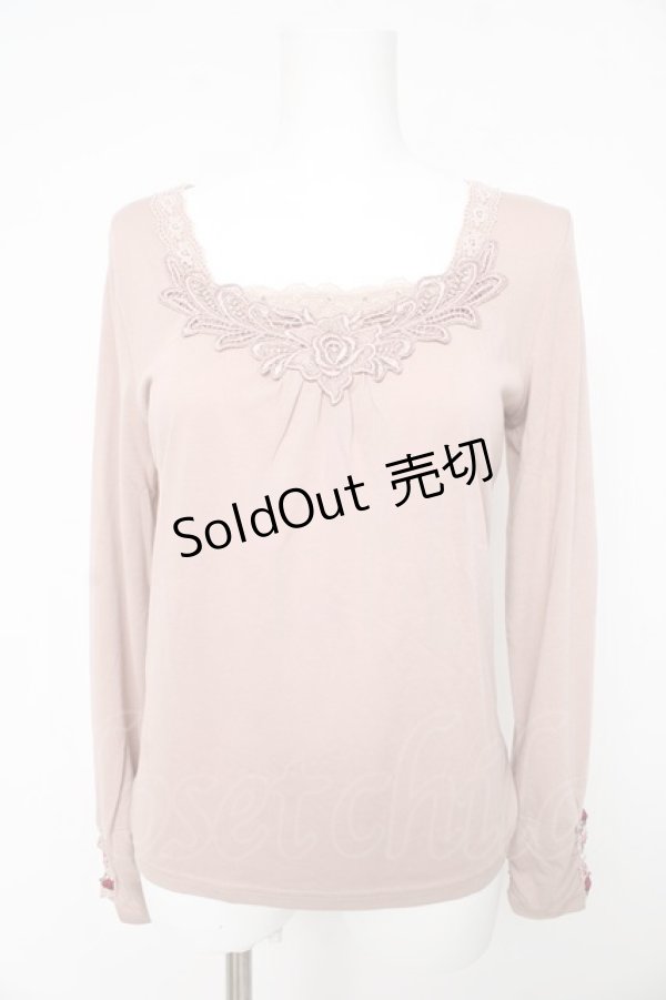 画像1: axes femme / 袖先ガーデンインナー M ピンク Y-26-02-15-060-AX-TO-IG-ZY (1)