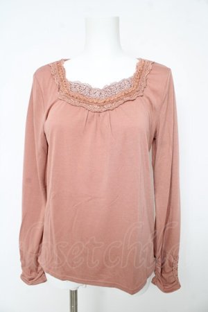 画像: axes femme / パール使いインナープルオーバー L ピンク Y-26-02-15-065-AX-TO-IG-ZY