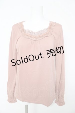 画像: axes femme / パール使いインナープルオーバー L ピンク Y-26-02-15-065-AX-TO-IG-ZI