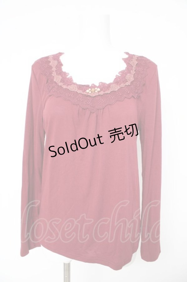 画像1: axes femme / 袖口2WAYインナーPO L ワイン Y-26-02-15-069-AX-TO-IG-ZS (1)