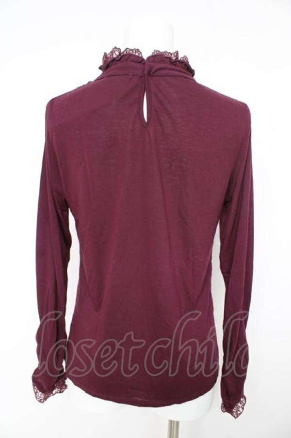 画像2: axes femme / 薔薇コサージュ付きタートル M パープル Y-26-02-15-070-AX-TO-IG-ZY (2)