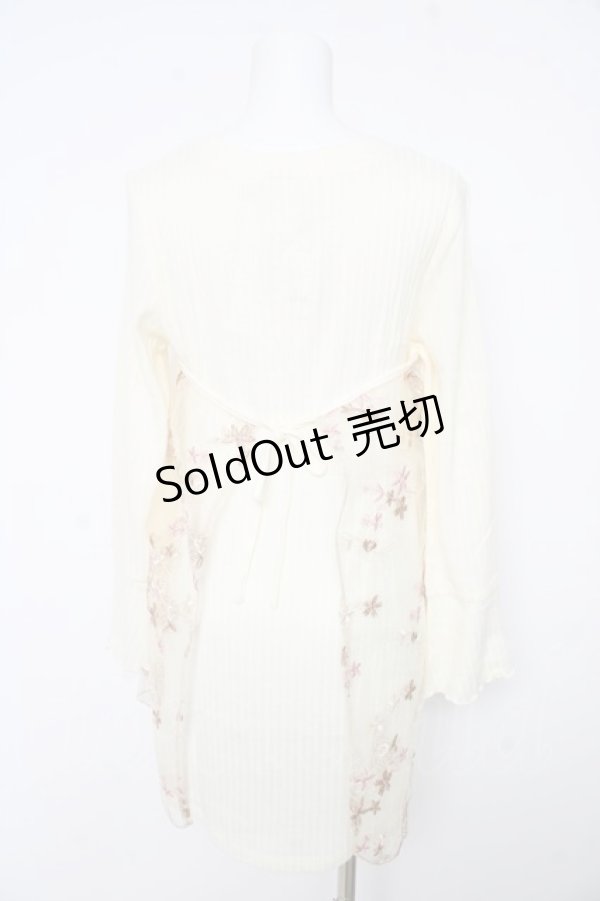 画像2: axes femme / チュール付きチュニック M アイボリー Y-26-02-15-076-AX-OP-IG-ZT0220E (2)