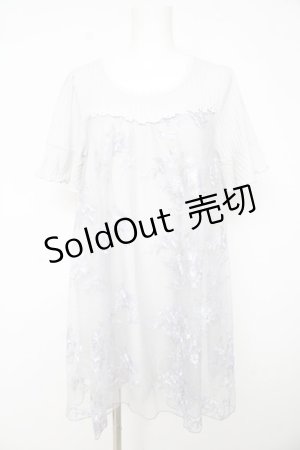 画像: axes femme / チュール付きチュニック M グレー Y-26-02-15-079-AX-OP-IG-ZY