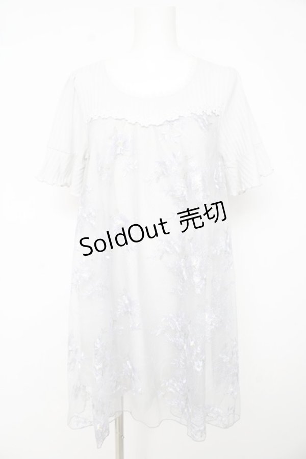 画像1: axes femme / チュール付きチュニック M グレー Y-26-02-15-079-AX-OP-IG-ZY (1)